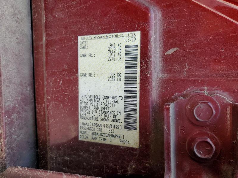 2010 Nissan Altima Base/s