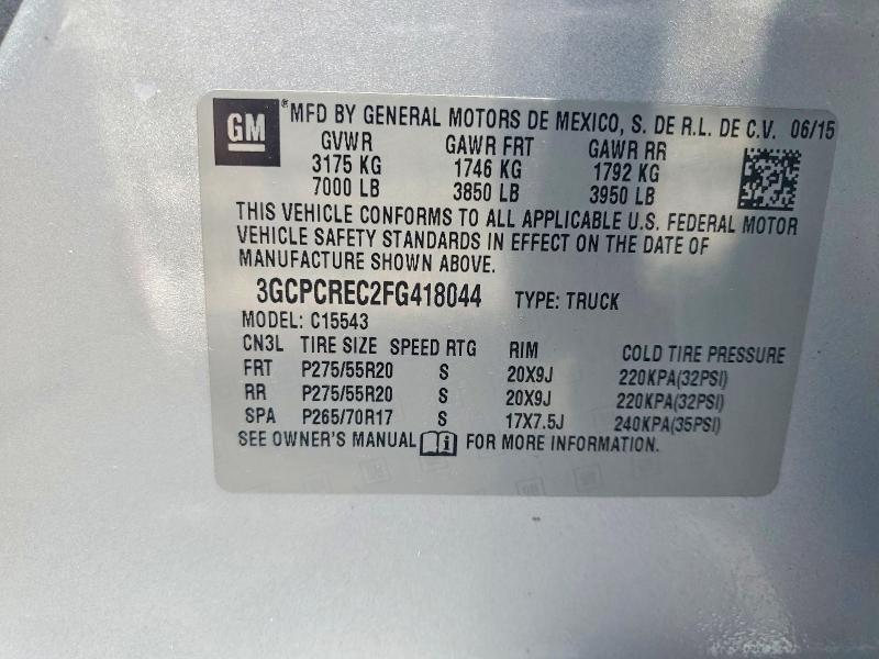 2015 Chevrolet Silverado C1500 LT