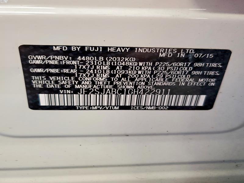 2016 Subaru Forester 2.5i