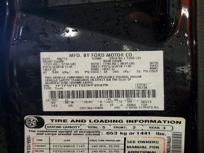 2013 Ford F150 Supercrew