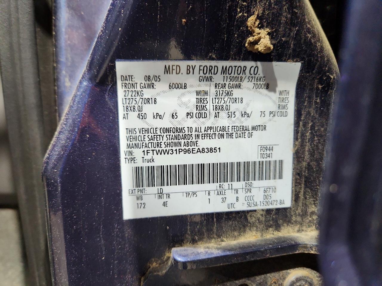 2006 Ford F350 SRW Super Duty