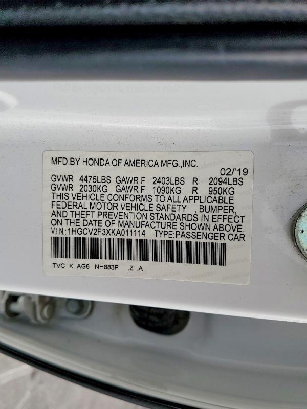 2019 Honda Accord Sport