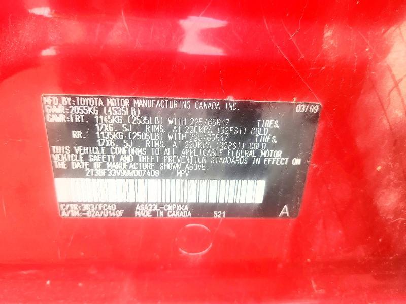 2009 Toyota Rav4 Base