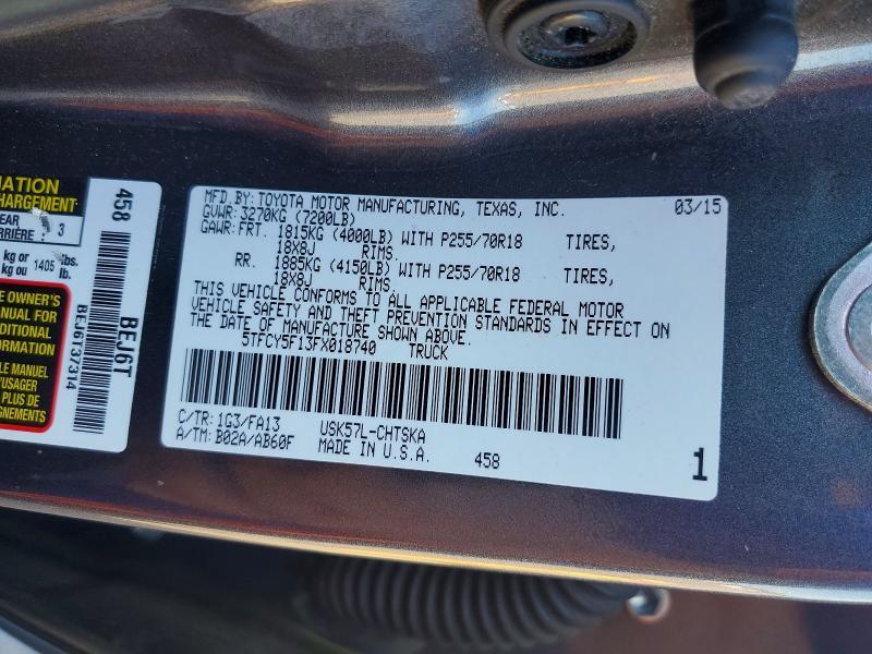 2015 Toyota Tundra SR