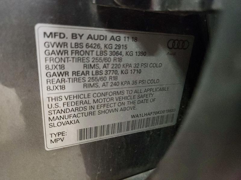 2019 Audi Q7 Premium Plus