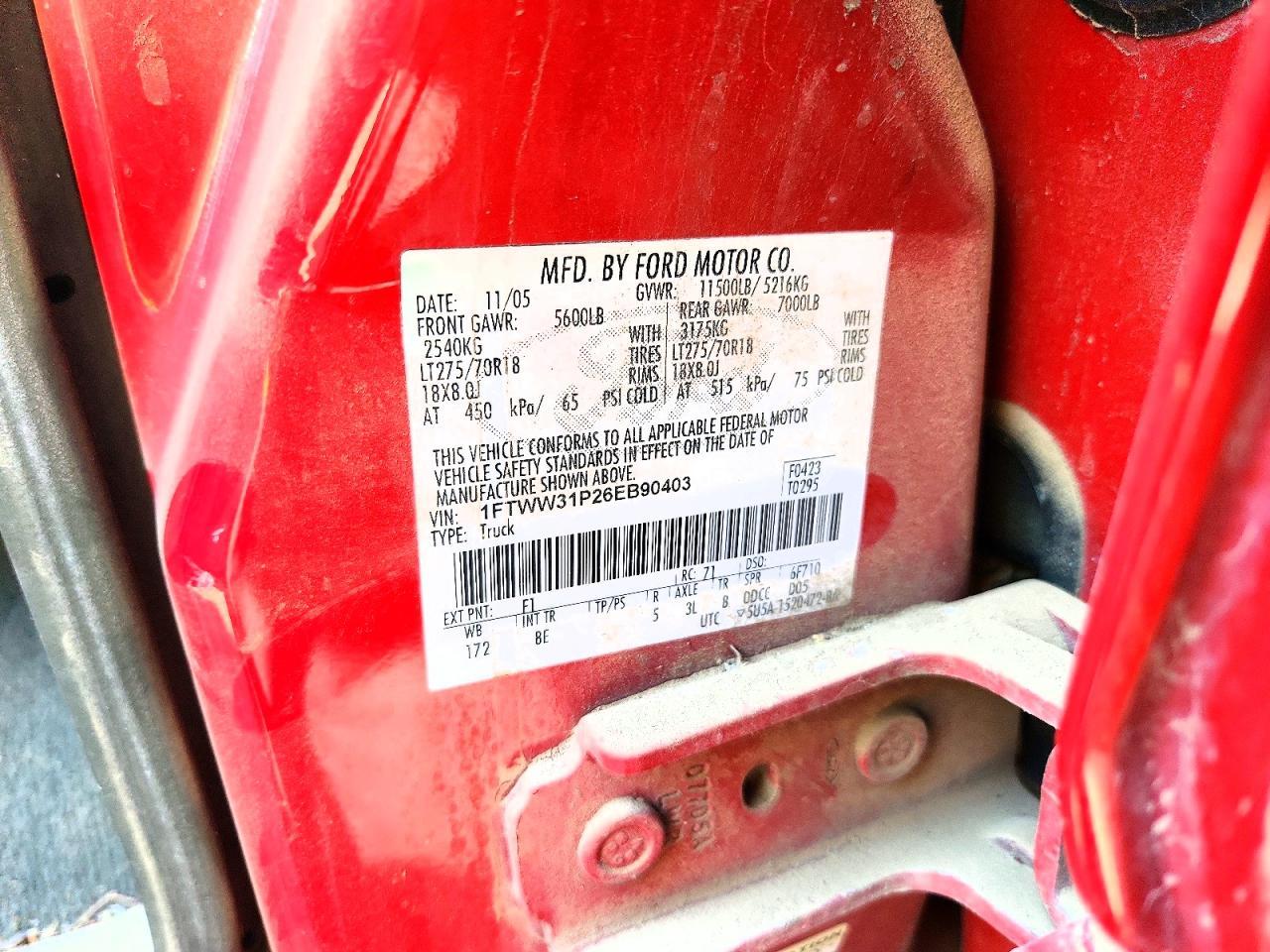 2006 Ford F350 SRW Super Duty