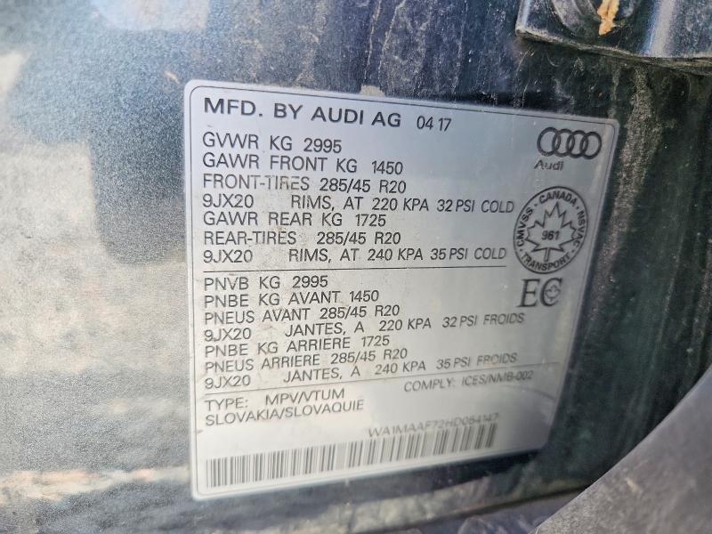 2017 Audi Q7 Progressiv S-line