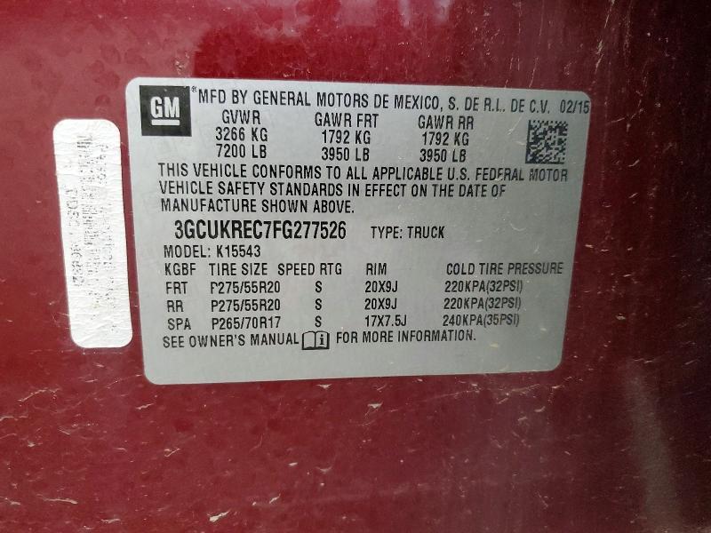 2015 Chevrolet Silverado K1500 LT