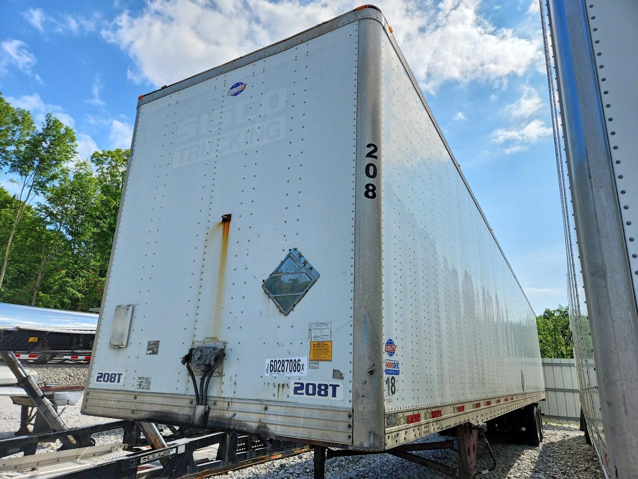 2012 Utility Trailer 2012 Utility VS2DX DRY Van Trailer