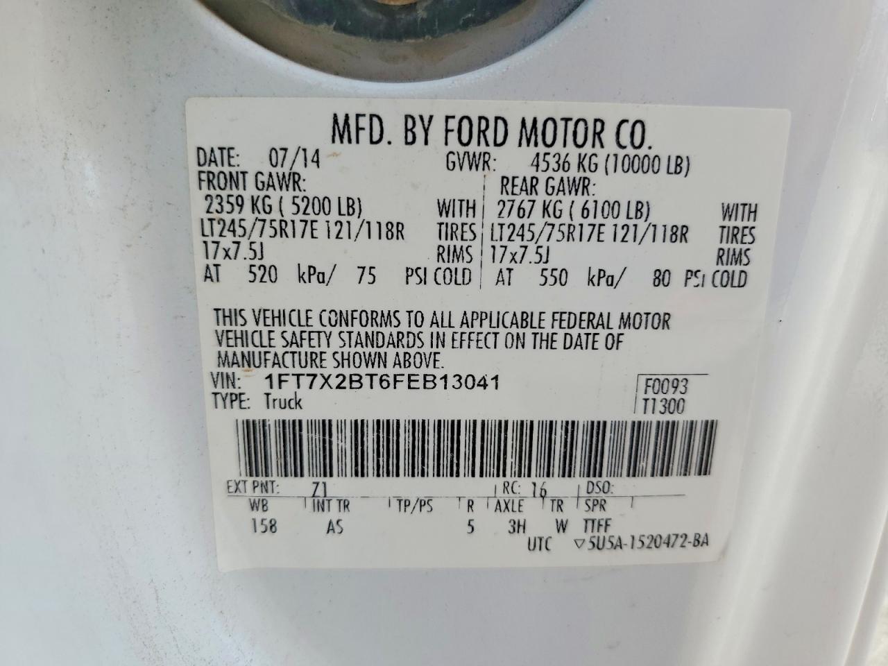 2015 Ford F250 Super Duty