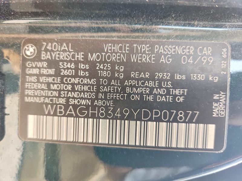 2000 BMW 740 il