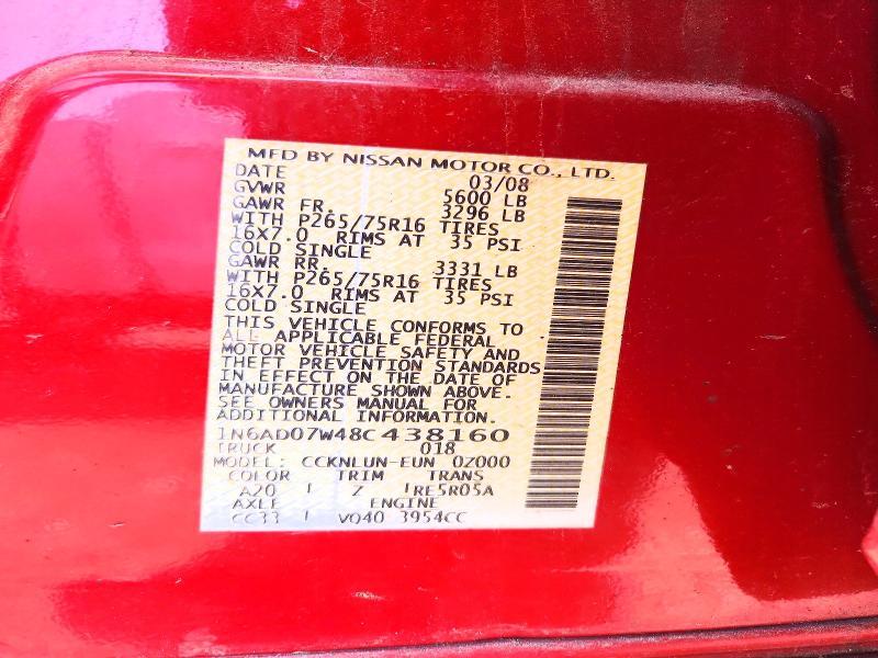 2008 Nissan Frontier SE V6