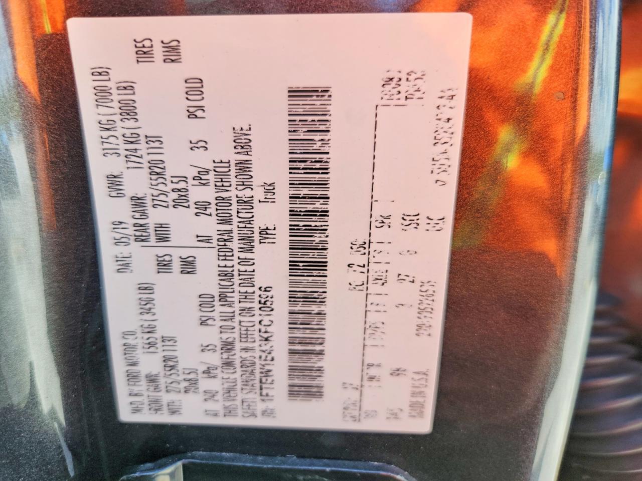 2019 Ford F150 Supercrew