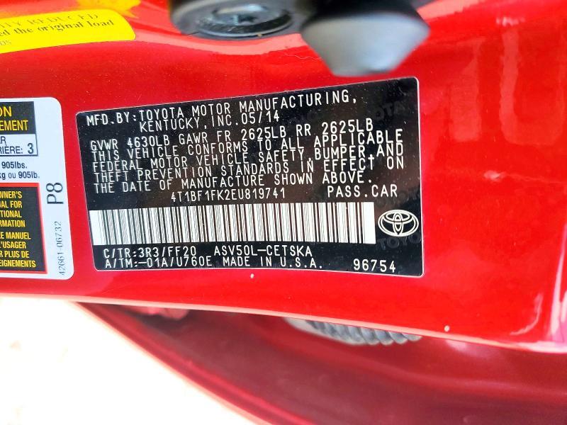 2014 Toyota Camry se Sport