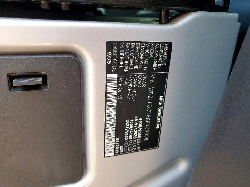 2019 Mercedes-Benz Sprinter 2500/3500