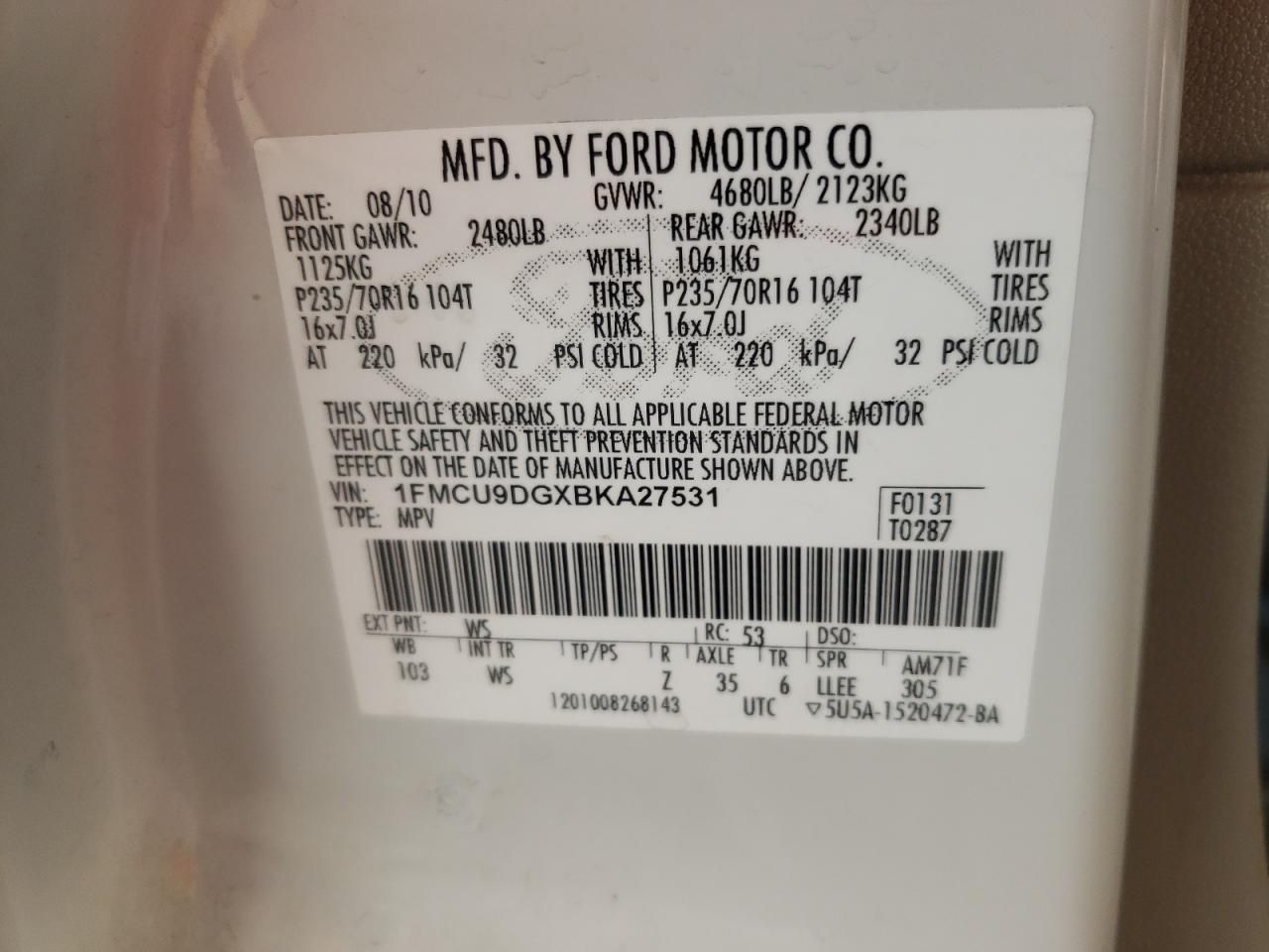 2011 Ford Escape XLT