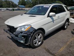Mercedes-Benz salvage cars for sale: 2013 Mercedes-Benz ML 350 4matic