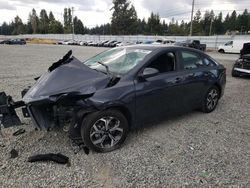 Salvage cars for sale from Copart Graham, WA: 2021 KIA Forte FE