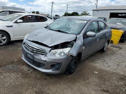 Salvage cars for sale from Copart Chicago Heights, IL: 2018 Mitsubishi Mirage G4 ES