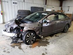 Salvage cars for sale from Copart Chatham, VA: 2013 Honda Civic EX