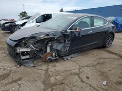 Vehiculos salvage en venta de Copart Woodhaven, MI: 2019 Tesla Model 3