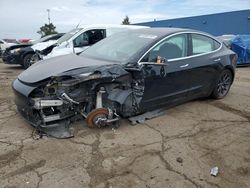 2019 Tesla Model 3 en venta en Woodhaven, MI