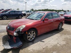 Salvage cars for sale from Copart Indianapolis, IN: 2006 Infiniti G35