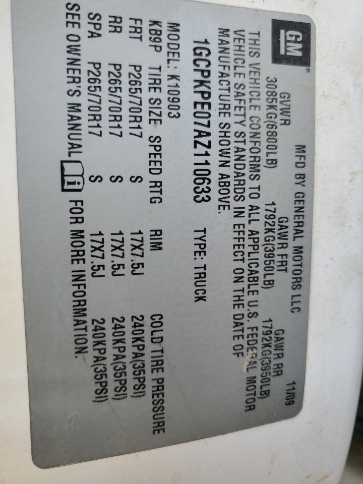 2010 Chevrolet Silverado K1500