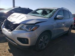 Nissan salvage cars for sale: 2017 Nissan Pathfinder S