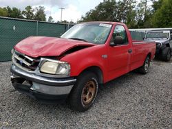 Ford F150 salvage cars for sale: 1997 Ford F150