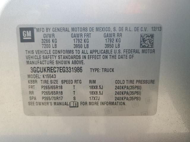 2014 Chevrolet Silverado K1500 LT