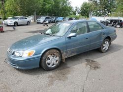 Toyota Camry salvage cars for sale: 2000 Toyota Camry CE