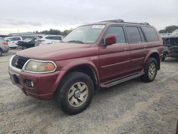 Mitsubishi Montero salvage cars for sale: 2000 Mitsubishi Montero Sport Limited