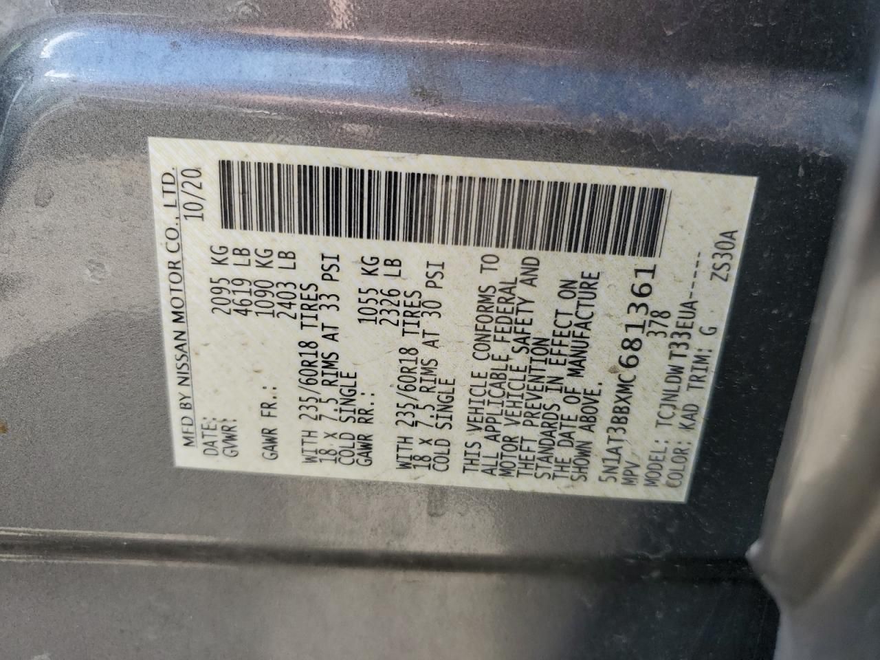 2021 Nissan Rogue sv