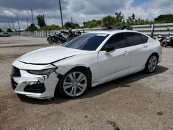 Salvage cars for sale from Copart Miami, FL: 2021 Acura TLX Technology