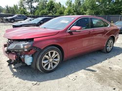 Chevrolet salvage cars for sale: 2018 Chevrolet Impala LT