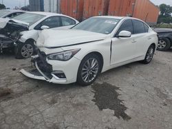 Infiniti salvage cars for sale: 2018 Infiniti Q50 Luxe