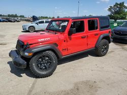 Jeep Wrangler salvage cars for sale: 2021 Jeep Wrangler Unlimited Sport