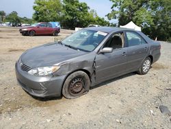 Toyota Camry salvage cars for sale: 2006 Toyota Camry LE