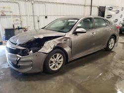 KIA Optima salvage cars for sale: 2016 KIA Optima LX