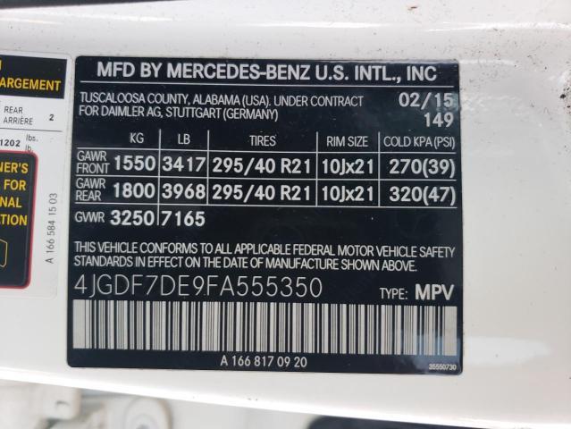 2015 Mercedes-Benz GL 550 4matic