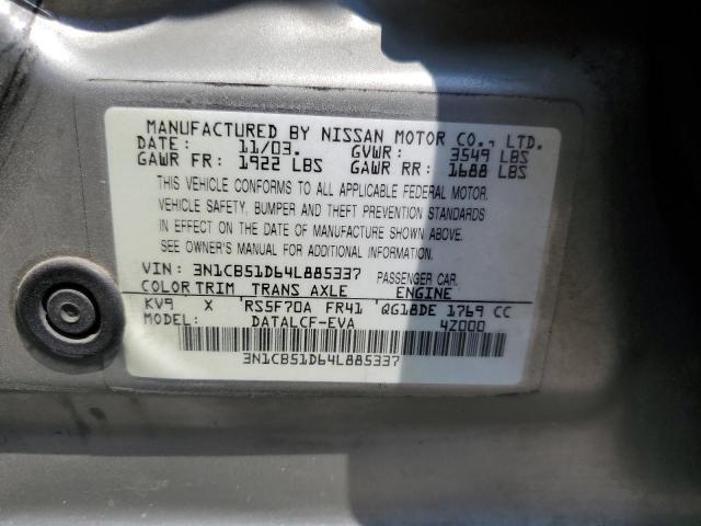 2004 Nissan Sentra 1.8