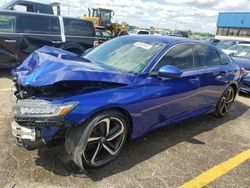 Honda Accord salvage cars for sale: 2018 Honda Accord Sport