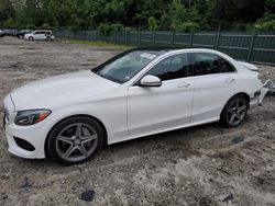 Mercedes-Benz c-Class salvage cars for sale: 2017 Mercedes-Benz C 300 4matic