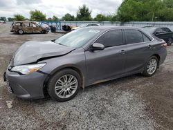 Salvage cars for sale from Copart London, ON: 2015 Toyota Camry LE