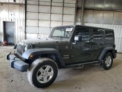 Jeep salvage cars for sale: 2015 Jeep Wrangler Unlimited Sport