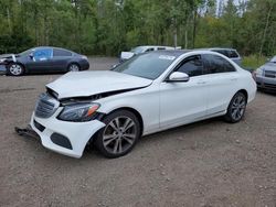 Mercedes-Benz salvage cars for sale: 2017 Mercedes-Benz C 300 4matic