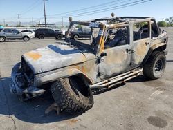 Jeep Wrangler salvage cars for sale: 2015 Jeep Wrangler Unlimited Sport