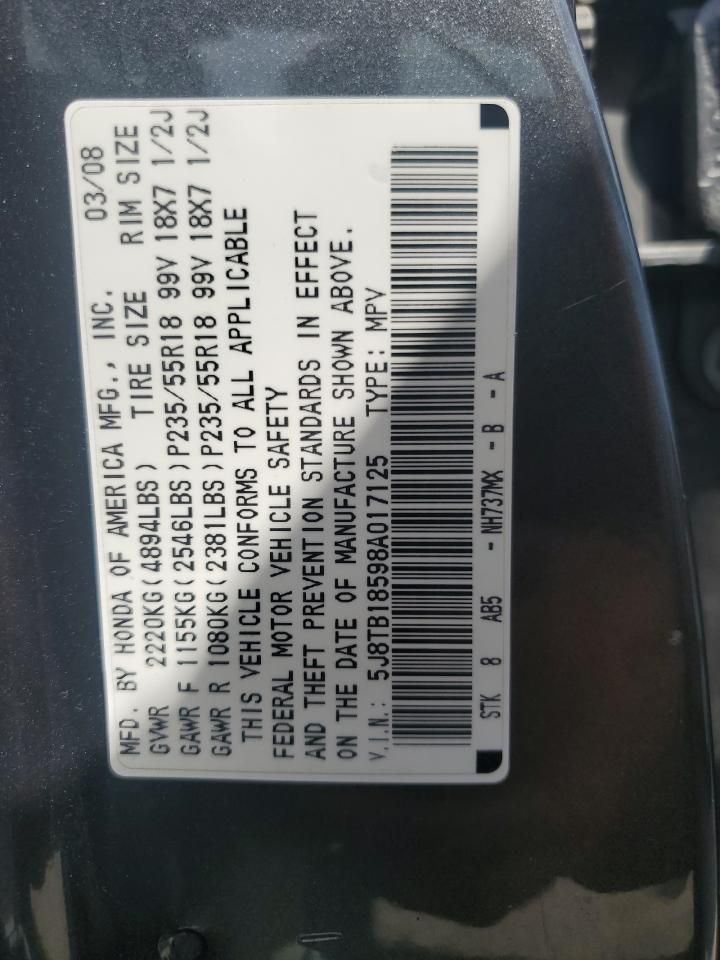 2008 Acura Rdx Technology