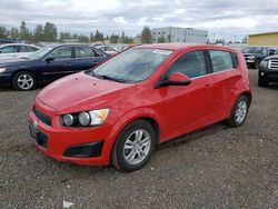 Chevrolet salvage cars for sale: 2013 Chevrolet Sonic LT